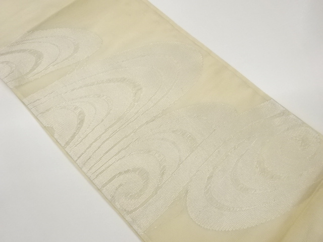 JAPANESE KIMONO / FUKURO OBI FOR SUMMER / WOVEN STREAM WATER 
